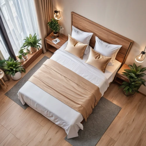 wooden floor,guestroom,guest room,modern room,bed frame,wood flooring,wood floor,futon pad,wood-fibre boards,bedroom,bed linen,sleeping room,laminated wood,hardwood floors,wooden decking,japanese-style room,danish furniture,laminate flooring,modern decor,contemporary decor,Photography,General,Realistic