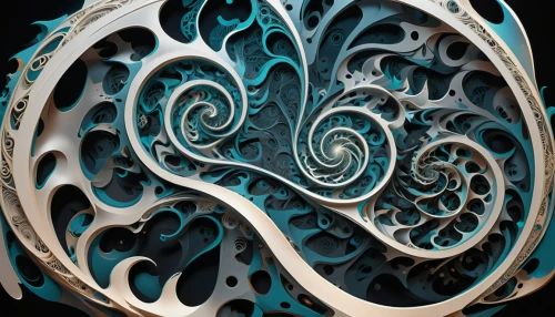 fractal art,fractals art,mandelbulb,spiral book,filigree,art nouveau design,decorative fan,fractalius,blue sea shell pattern,kinetic art,fractal design,chambered nautilus,heart swirls,nautilus,intricate,cinema 4d,circular ornament,whirlpool pattern,spiral pattern,spirals,Conceptual Art,Sci-Fi,Sci-Fi 24