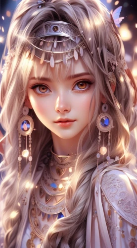fantasy portrait,elven,libra,zodiac sign libra,mystical portrait of a girl,priestess,jessamine,celtic queen,luminous,faery,embellished,fantasy art,fairy queen,fairy tale character,faerie,diadem,the snow queen,star mother,white rose snow queen,medusa