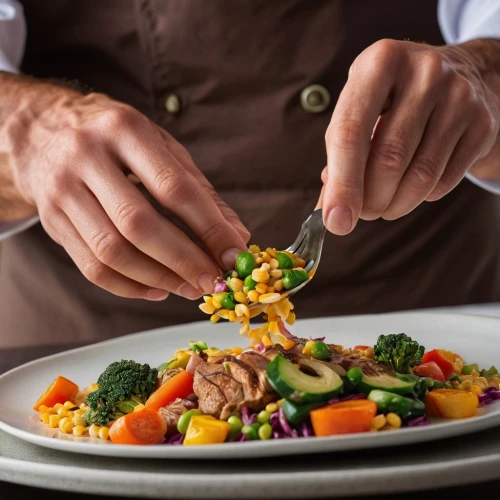 plated food,plating,hands holding plate,braised vegetables,chopped vegetables,chef's uniform,catering service bern,vegetable salad,cooking vegetables,pot-au-feu,cutting vegetables,mixed vegetables,vegan nutrition,sicilian cuisine,stir-fry,snack vegetables,men chef,food and cooking,navarin,vegetable broth,Photography,General,Commercial