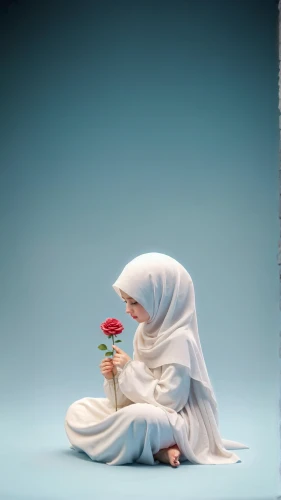 muslim woman,hijab,girl praying,woman praying,islamic girl,praying woman,hijaber,jilbab,muslima,the prophet mary,white rose,lily of the desert,cd cover,girl in cloth,burqa,seerose,girl with cloth,fallen flower,candlemas,dove of peace
