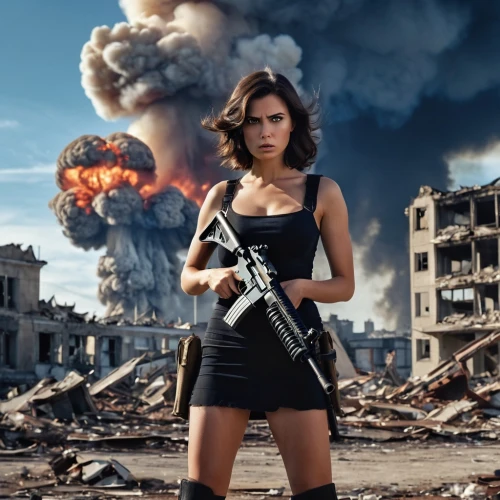 girl with gun,wonder woman city,girl with a gun,woman holding gun,femme fatale,hard woman,post apocalyptic,action film,woman power,digital compositing,photoshop manipulation,stalingrad,strong woman,sledgehammer,wonder woman,eastern ukraine,apocalyptic,strong women,kalashnikov,policewoman,Photography,General,Realistic