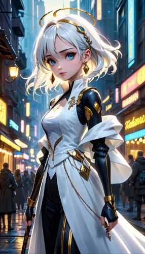 cg artwork,white heart,swordswoman,fantasia,whitey,graf-zepplin,sword lily,white rose snow queen,tiber riven,fuki,admiral,lux,goddess of justice,winterblueher,uruburu,rem in arabian nights,elza,monsoon banner,admiral von tromp,toori,Anime,Anime,Cartoon