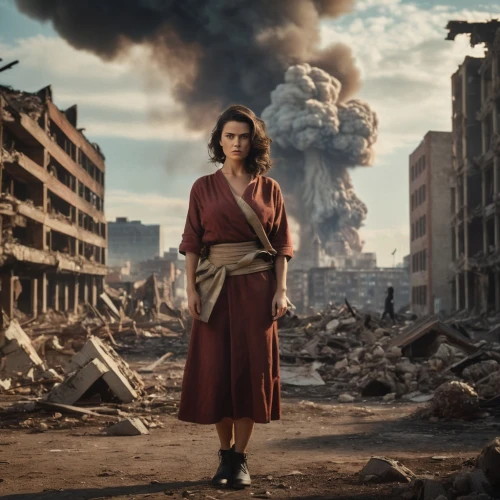 warsaw uprising,wonder woman city,stalingrad,destroyed city,apocalyptic,lost in war,digital compositing,post apocalyptic,war correspondent,girl in a historic way,children of war,photo manipulation,post-apocalypse,orientalism,the conflagration,apocalypse,six day war,theater of war,angels of the apocalypse,havana,Photography,General,Cinematic