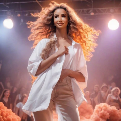 runway,fashion show,catwalk,feather boa,beauty shows,fabulous,orange robes,fire angel,fashion model,tremella,angel,fashion doll,angelic,business angel,women fashion,feathered hair,fashion design,persian,showgirl,runways,Photography,Commercial