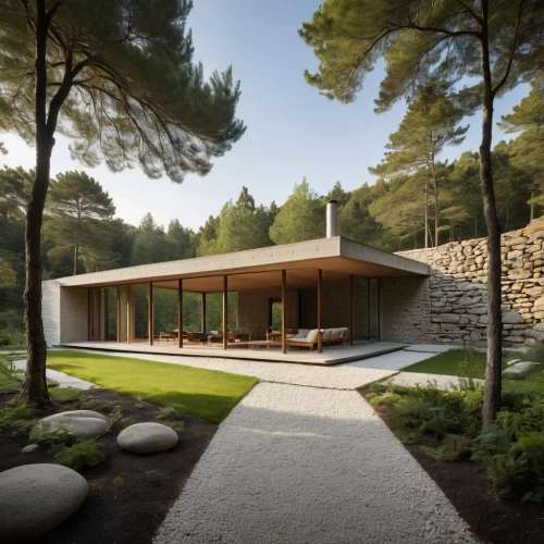 house in the forest,corten steel,dunes house,timber house,mid century house,modern house,summer house,house in mountains,modern architecture,archidaily,house in the mountains,wooden house,cubic house,residential house,stone house,wooden decking,pool house,roof landscape,grass roof,home landscape,Photography,General,Natural