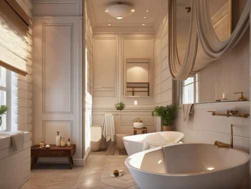 luxury bathroom,bathtub,luxury home interior,modern minimalist bathroom,bathroom,bath,tub,bathtub accessory,bath white,luxurious,luxury,bridal suite,beauty room,luxury property,interior design,luxury real estate,3d rendering,luxury hotel,art nouveau design,shower bar,Photography,General,Realistic