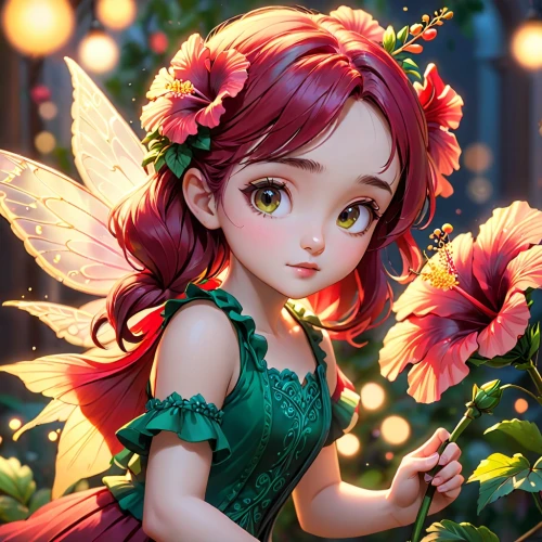 little girl fairy,flower fairy,garden fairy,child fairy,rosa ' the fairy,rosa 'the fairy,fairy,fae,faery,faerie,evil fairy,aurora butterfly,vanessa (butterfly),cupido (butterfly),acerola,fairies,fairy queen,fairy tale character,fairy world,butterfly background,Anime,Anime,Cartoon