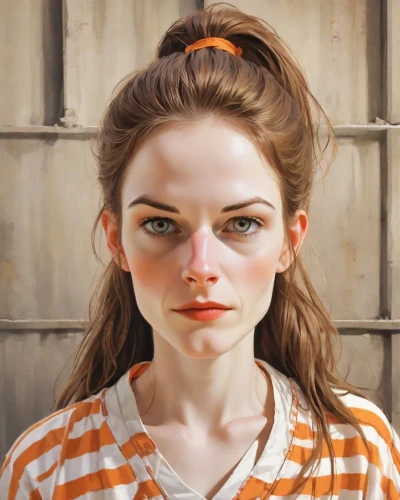 portrait of a girl,girl portrait,young woman,david bates,oil painting,the girl's face,woman face,woman's face,oil painting on canvas,susanne pleshette,woman portrait,lilian gish - female,cloves schwindl inge,oil on canvas,rust-orange,woman holding pie,girl with bread-and-butter,woman thinking,girl in a long,girl in t-shirt,Digital Art,Comic