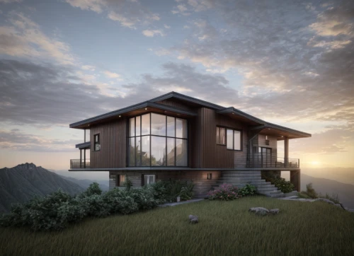 house in mountains,house in the mountains,dunes house,stilt house,cube stilt houses,timber house,uluwatu,3d rendering,floating huts,wooden house,eco-construction,cubic house,modern house,the cabin in the mountains,render,chalet,mountain huts,stilt houses,eco hotel,mount batur