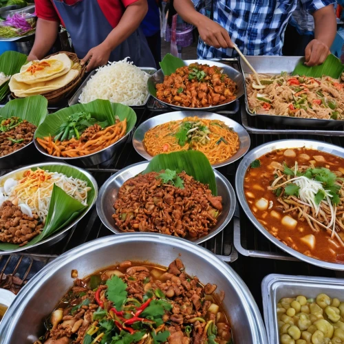 burmese food,laotian cuisine,indonesian street food,cambodian food,singaporean cuisine,malaysian food,thai cuisine,thai northern noodle,floating market,nasi kandar,sri lankan cuisine,khao soi,thai noodle,hanoi,thai food,chiang mai,singapore-style noodles,thai noodles,bún riêu,nasi uduk,Photography,General,Realistic