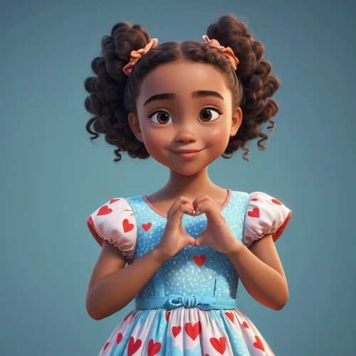 tiana,agnes,moana,cute cartoon character,lilo,queen of hearts,a girl in a dress,disney character,rockabella,doll dress,coco,princess sofia,afro american girls,hula,3d model,vanessa (butterfly),clementine,princess anna,afro-american,adelita,Illustration,Abstract Fantasy,Abstract Fantasy 22