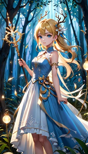jessamine,fairy queen,ashitaba,fae,frula,fantasia,nami,constellation lyre,vanessa (butterfly),forest background,fairy tale character,birthday banner background,zodiac sign libra,goddess of justice,fairy,alice,cg artwork,elza,sword lily,water-the sword lily,Anime,Anime,Realistic