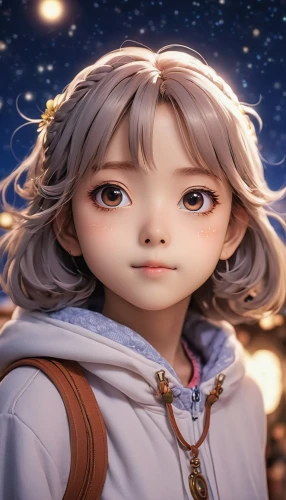 fairy tale character,luna,cg artwork,violet evergarden,child fairy,portrait background,show off aurora,japanese sakura background,luka,fuki,mystical portrait of a girl,cinnamon girl,cute cartoon character,elf,aurora,libra,maya,little girl fairy,children's background,cinderella,Photography,General,Realistic