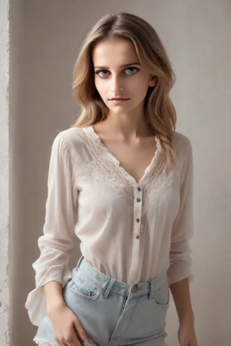 cotton top,blouse,in a shirt,white shirt,romantic look,women's clothing,girl in t-shirt,female model,women clothes,pale,model,menswear for women,see-through clothing,tee,liberty cotton,long-sleeved t-shirt,portrait background,torn shirt,white clothing,lily-rose melody depp,Photography,Realistic
