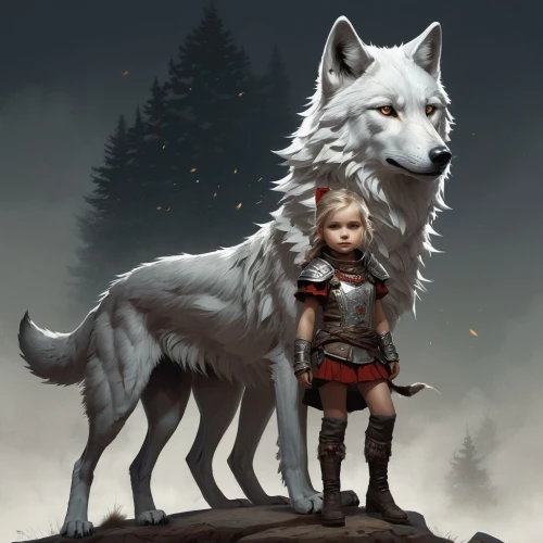 girl with dog,boy and dog,two wolves,gray wolf,european wolf,wolf,companion dog,howling wolf,wolf couple,wolves,wolf hunting,child fox,little boy and girl,fantasy portrait,carpathian shepherd dog,constellation wolf,wolfdog,wolf bob,lone warrior,blood hound,Conceptual Art,Fantasy,Fantasy 11