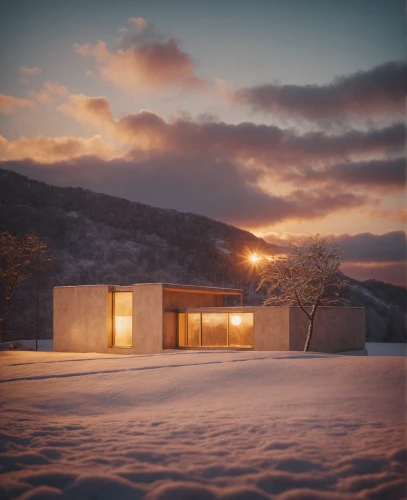 winter house,snow roof,snow shelter,snow house,cubic house,snowhotel,dunes house,house in mountains,house in the mountains,archidaily,inverted cottage,modern house,holiday home,mountain hut,frame house,mid century house,cube house,corten steel,modern architecture,3d rendering,Photography,General,Cinematic