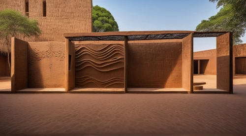 corten steel,egyptian temple,archidaily,iranian architecture,karnak,corrugated cardboard,qasr al watan,caravansary,dunes house,islamic architectural,king abdullah i mosque,mortuary temple,terracotta,royal tombs,persian architecture,clay house,ouarzazate,edfu,caravanserai,tombs,Photography,Documentary Photography,Documentary Photography 28