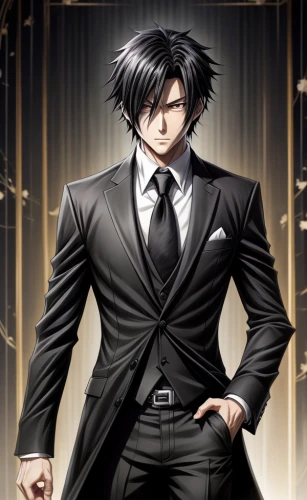 dark suit,black suit,a black man on a suit,butler,yukio,gentlemanly,business man,tuxedo just,male character,businessman,corvin,formal guy,suit of spades,the son of lilium persicum,attorney,groom,navy suit,wedding suit,suit,romano cheese