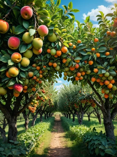 fruit fields,oranges,fruit tree,fruit trees,tangerines,apple trees,orchard,apricots,orchards,green oranges,apple orchard,orange tree,apple mountain,cart of apples,peach tree,apple plantation,citrus,apple tree,half of the oranges,tangerine tree,Photography,General,Fantasy