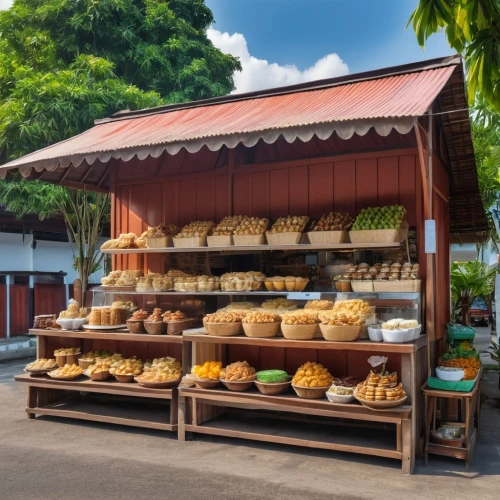 fruit stand,market stall,fruit stands,village shop,bakery products,banana box market,costa rican cuisine,indonesian street food,fruit market,puerto rican cuisine,bakery,coconut water processing machine,farmer's market,samoa,bahian cuisine,farmers market,breadbasket,kitchen cart,coconut bar,vendors,Photography,General,Realistic
