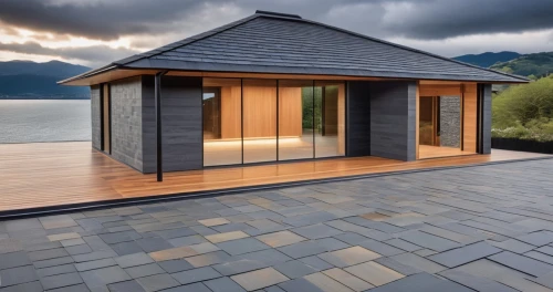 slate roof,wooden decking,house by the water,flat roof,wooden house,folding roof,corten steel,summer house,dunes house,wooden sauna,roof landscape,floating huts,pool house,house roof,roof tile,house with lake,natural stone,timber house,cubic house,turf roof,Photography,General,Realistic