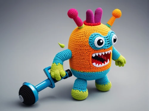 wind-up toy,child monster,toy motorcycle,cinema 4d,piñata,baby toy,anthropomorphized animals,cudle toy,minibot,motor skills toy,crochet,minion,sock monkey,child's toy,toy,children's toys,dancing dave minion,stuff toy,fun octopus,children toys,Unique,3D,Isometric