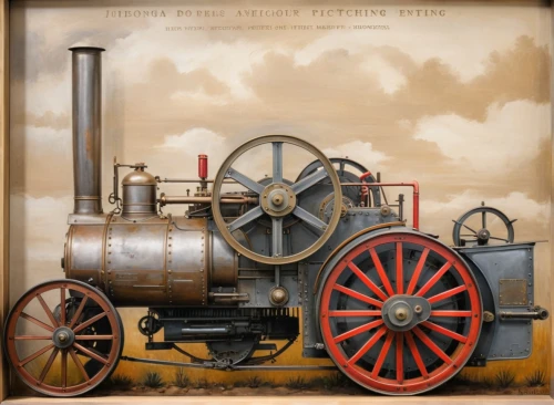 steam engine,clyde steamer,steam roller,train engine,steam power,steam locomotives,fire pump,steam locomotive,steam machine,steam car,boilermaker,engine truck,tender locomotive,carriages,fire apparatus,train wagon,locomotive,truck engine,wind engine,steam special train,Illustration,Abstract Fantasy,Abstract Fantasy 07