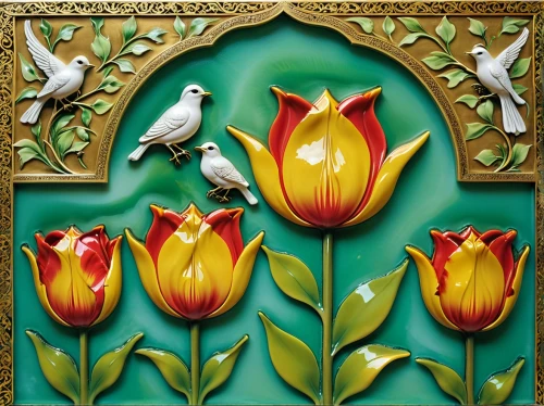 floral and bird frame,flower and bird illustration,doves of peace,an ornamental bird,arabic background,ornamental bird,iranian nowruz,wall painting,wall panel,turkestan tulip,dove of peace,flower painting,bird painting,decorative art,nowruz,oriental painting,novruz,bird flower,khokhloma painting,floral ornament,Photography,General,Realistic