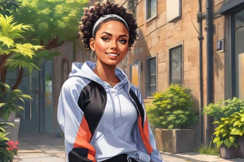 sci fiction illustration,african american woman,portrait background,cg artwork,maria bayo,afroamerican,tiana,game illustration,world digital painting,custom portrait,black professional,linden blossom,the local administration of mastery,digital painting,bunches of rowan,community connection,background image,monoline art,city ​​portrait,afro-american,Digital Art,Anime