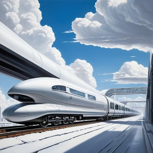 high-speed rail,high-speed train,high speed train,maglev,bullet train,supersonic transport,sky train,international trains,high-speed,shinkansen,long-distance train,electric train,high speed,intercity train,express train,electric locomotives,long-distance transport,galaxy express,train of thought,intercity express,Conceptual Art,Oil color,Oil Color 02
