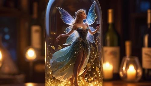 fairy,faery,fairy lanterns,angel lanterns,faerie,angel figure,little girl fairy,fairy queen,glass yard ornament,rosa 'the fairy,fairy dust,lighted candle,glass decorations,child fairy,rosa ' the fairy,glass wings,angel statue,fairies aloft,spray candle,evil fairy,Conceptual Art,Fantasy,Fantasy 28
