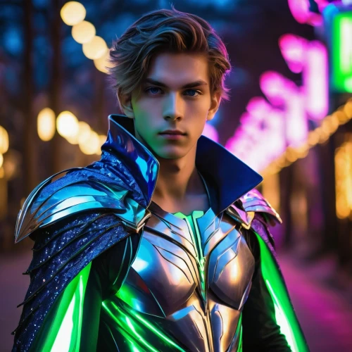 aquaman,green goblin,valerian,neon body painting,cosplay image,star-lord peter jason quill,god of thunder,birds of prey-night,rein,thor,felix,magneto-optical disk,super hero,male elf,cosplayer,archangel,superhero,loki,green lantern,alexander,Photography,General,Realistic