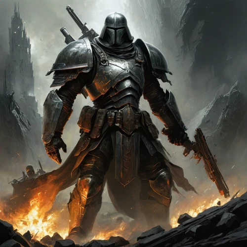 crusader,knight armor,paladin,heroic fantasy,destroy,templar,warlord,knight,doctor doom,massively multiplayer online role-playing game,armored,fantasy warrior,lone warrior,heavy armour,cleanup,vader,iron mask hero,wall,aaa,armor,Conceptual Art,Fantasy,Fantasy 12