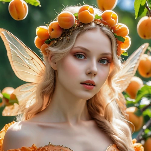 physalis,faery,faerie,orange blossom,flower fairy,apricot,garden fairy,orange butterfly,apricots,fairy,fairy queen,kumquat,oranges,kumquats,little girl fairy,vintage fairies,tangerine fruits,still physalis life,orange fruit,tiger lily,Photography,General,Realistic