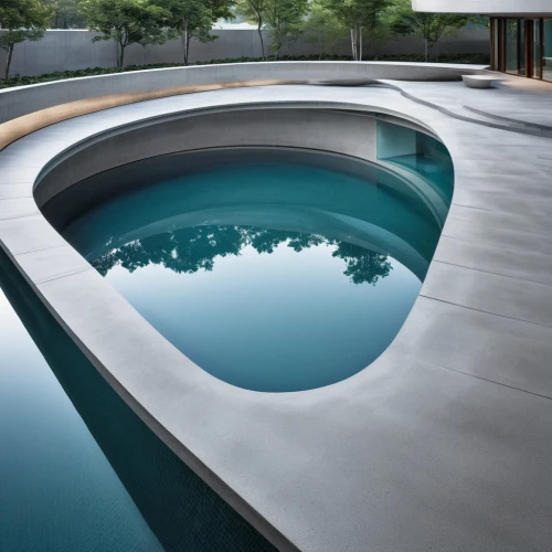 infinity swimming pool,dug-out pool,outdoor pool,roof top pool,swimming pool,pool water surface,roof landscape,swim ring,reflecting pool,pool of water,water feature,volcano pool,floor fountain,flat roof,pool house,inflatable pool,pool water,zen garden,water wall,exposed concrete,Photography,General,Realistic