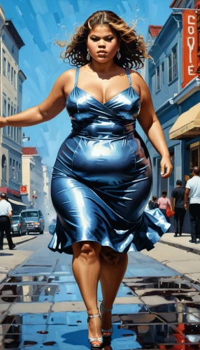 woman walking,girl walking away,pedestrian,oil painting on canvas,oil on canvas,a pedestrian,woman with ice-cream,plus-size model,oil painting,woman holding pie,world digital painting,girl in a long dress,blue painting,female runner,girl in a historic way,plus-size,ester williams-hollywood,woman shopping,sprint woman,ann margarett-hollywood,Illustration,Realistic Fantasy,Realistic Fantasy 09