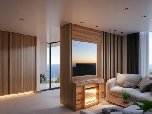 modern room,3d rendering,sky apartment,wooden windows,room divider,window with sea view,livingroom,interior modern design,modern decor,smart home,penthouse apartment,modern living room,contemporary decor,great room,window treatment,bedroom window,window blind,living room,sleeping room,bedroom,Photography,General,Realistic