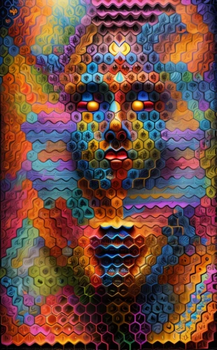 woven,multicolor faces,fractalius,digiart,lsd,blotter,computer art,kaleidoscope art,dimensional,illusion,psychedelic art,trip computer,veil,kaleidoscopic,mesh and frame,dna,prism,woven rope,3d,geometric ai file