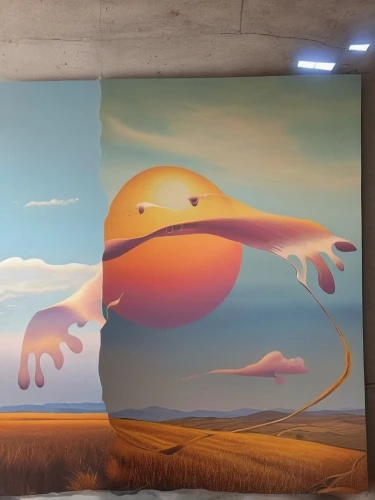 mural,panoramical,wall art,children's room,mozilla,murals,wall painting,wall decoration,prehistoric art,paintings,a museum exhibit,children's interior,public art,wall decor,art,anthropomorphized animals,wall sticker,wall paint,pac-man,zeppelins,Photography,General,Realistic