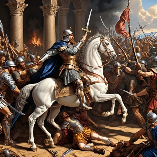 constantinople,hispania rome,rome 2,french digital background,historical battle,toulouse,day of the victory,bactrian,crusader,joan of arc,st george,conquest,alea iacta est,cavalry,cossacks,puy du fou,seville,wall,the war,battle,Conceptual Art,Fantasy,Fantasy 27
