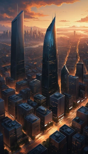 cityscape,futuristic landscape,city skyline,evening city,city cities,skyscrapers,sky city,futuristic architecture,sci fiction illustration,skyline,metropolis,city scape,business district,city view,tall buildings,urbanization,destroyed city,black city,cities,high-rises,Conceptual Art,Fantasy,Fantasy 17