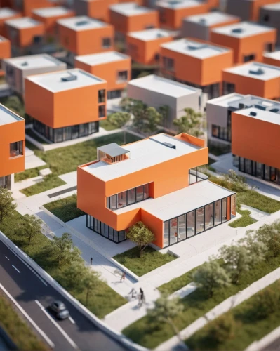 new housing development,3d rendering,townhouses,render,housing,housing estate,mixed-use,prefabricated buildings,apartment complex,apartment buildings,row houses,blocks of houses,apartments,tilt shift,residential,suburban,housebuilding,3d render,row of houses,urban design,Unique,3D,Panoramic