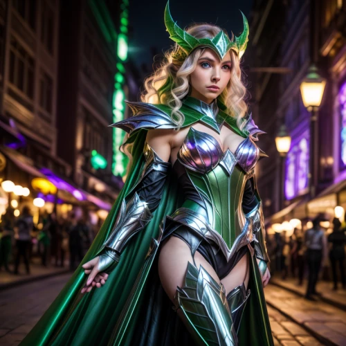 cosplay image,the enchantress,fantasy woman,goddess of justice,cosplayer,show off aurora,sorceress,aurora,caerula,tiber riven,cosplay,venera,elf,cassiopeia,aurajoki,female warrior,huntress,elza,fantasy warrior,super heroine