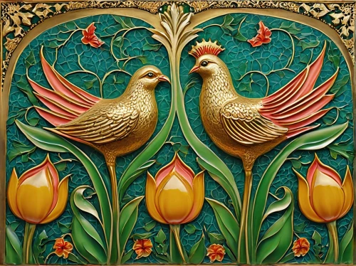 vintage rooster,phoenix rooster,cockerel,rooster,flower and bird illustration,poultry,an ornamental bird,ornamental bird,portrait of a hen,gallinacé,hen,redcock,araucana,oriental painting,floral ornament,antique background,chickens,bantam,roosters,bird couple,Photography,General,Realistic