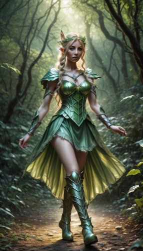 dryad,the enchantress,faerie,fae,fantasy woman,druid,fantasy picture,sorceress,faery,celtic queen,female warrior,elven forest,ballerina in the woods,fantasy art,heroic fantasy,aa,celtic woman,wood elf,fantasy warrior,green aurora