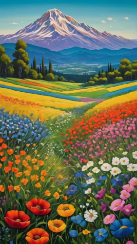 flower field,field of flowers,flowers field,blanket of flowers,blooming field,flower meadow,poppy fields,field of poppies,flower painting,splendor of flowers,sea of flowers,meadow landscape,poppy field,flower garden,flowering meadow,salt meadow landscape,the valley of flowers,tulip field,cosmos field,summer meadow,Photography,General,Natural