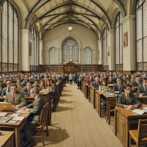 academic conference,lecture hall,oxford,lecture room,general assembly,the conference,academic,research institution,academic institution,court of law,trinity college,reading room,conference hall,school of medicine,business school,university,the local administration of mastery,university library,hogwarts,chilehaus