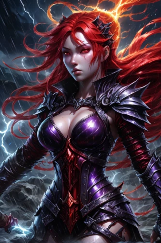 sorceress,darth talon,monsoon banner,scarlet witch,dodge warlock,female warrior,lightning,fire siren,elza,lightning storm,dark angel,fiery,massively multiplayer online role-playing game,fantasy woman,goddess of justice,shaper,strom,black widow,medusa,fantasy art