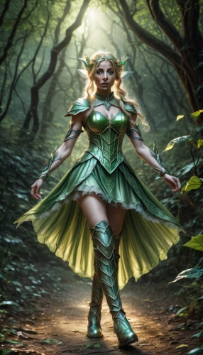 dryad,fae,ballerina in the woods,faerie,the enchantress,druid,fantasy woman,elven forest,fantasy picture,faery,sorceress,rosa 'the fairy,celtic queen,fantasy art,fantasy portrait,fairy queen,wood elf,green aurora,aa,fairy forest